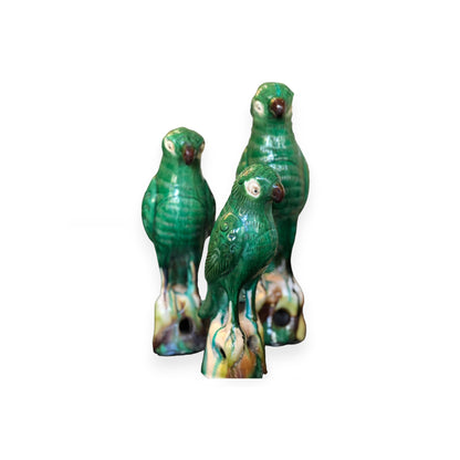 Green Glazed Parrots