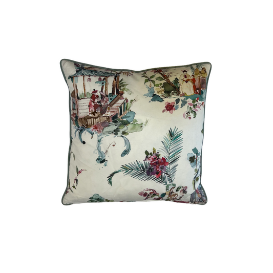 Chinoiserie Toile Cushion