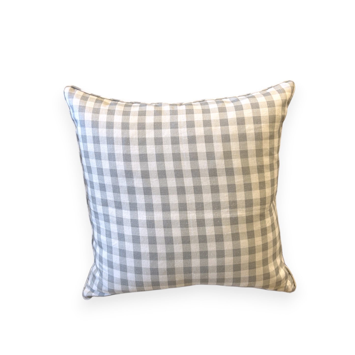 Grey & White Chequered Cushion