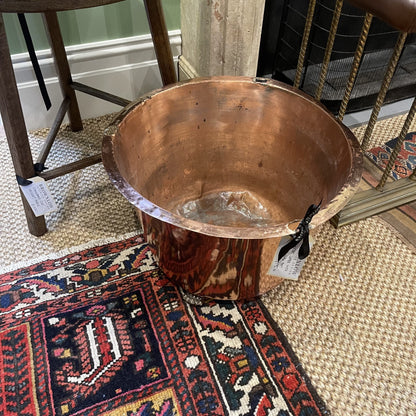 Large Copper with Brass Feet