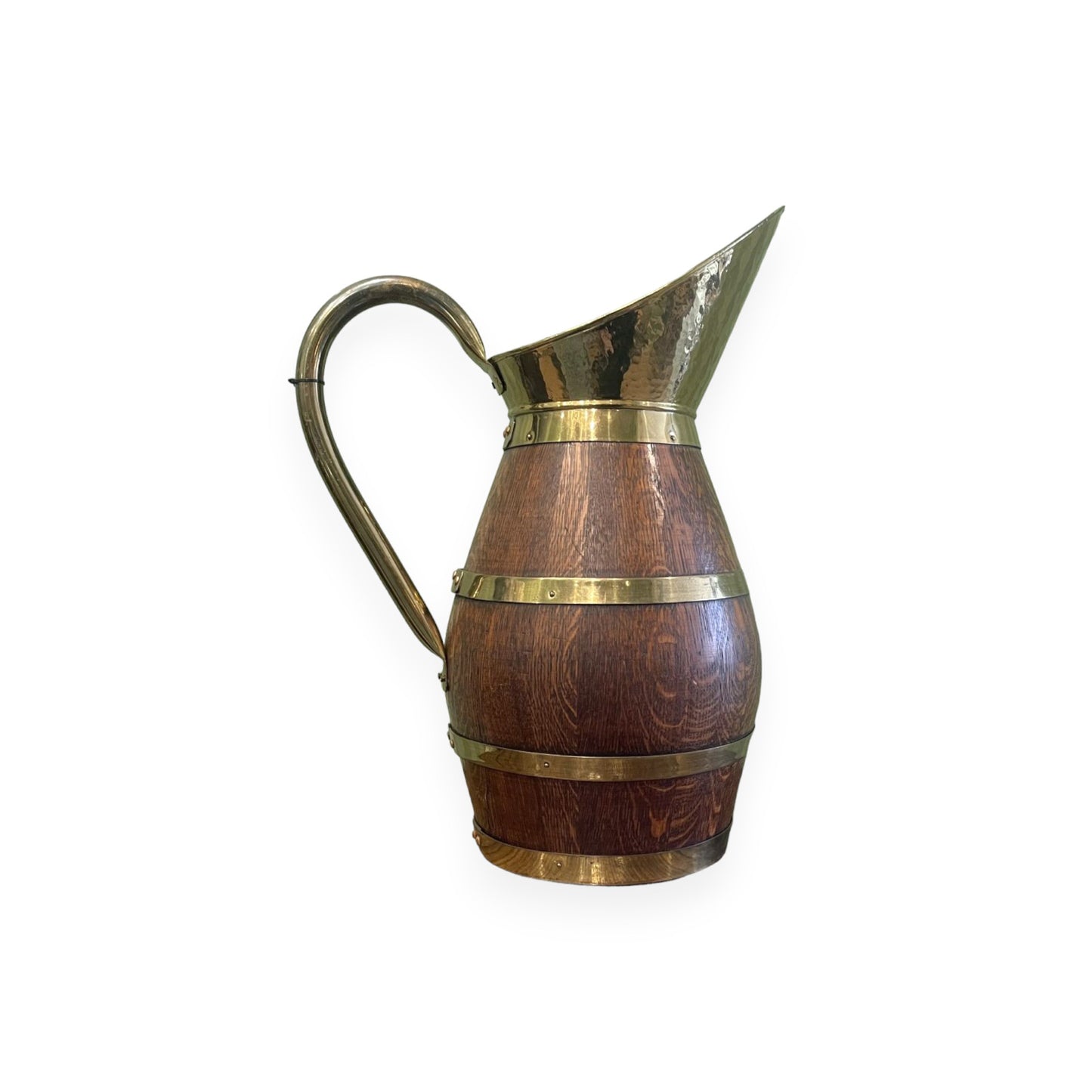 Oak & Brass Jug