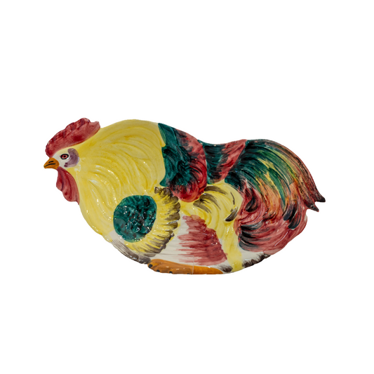 Majolica Rooster Plate