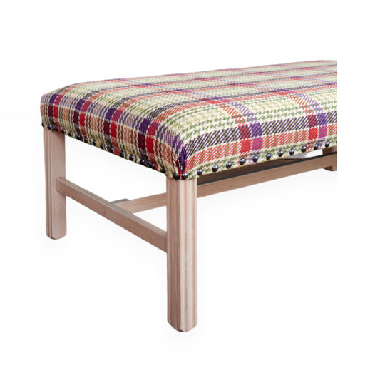 Chippendale Style Upholstered Stool